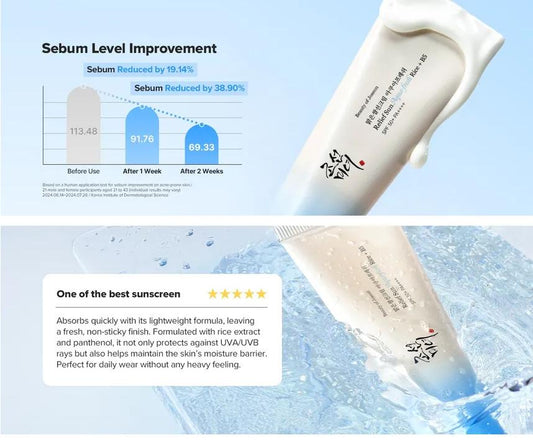 BEAUTY OF JOSEON Relief Sun Aqua-Fresh: Rice + B5 SPF50+ PA++++