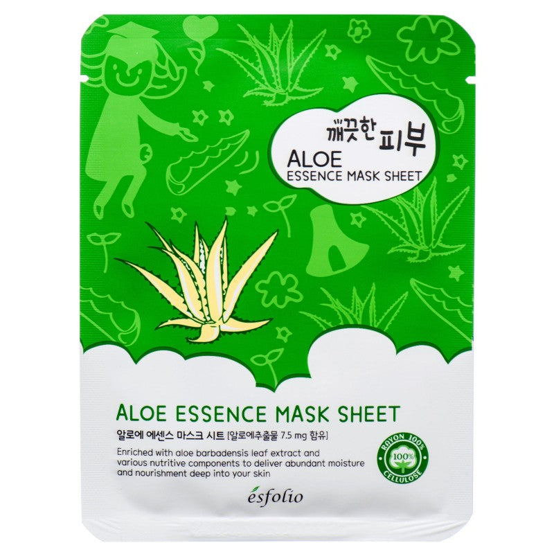 Esfolio Pure Skin Aloe Essence Mask Sheet – 25 ml x 1pcs