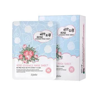 Esfolio Pure Skin Rose Essence Mask Sheet – 25 ml x 10pcs