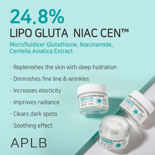 APLB Glutathione + Niacinamide Cream – Brightening & Glow Moisturiser
