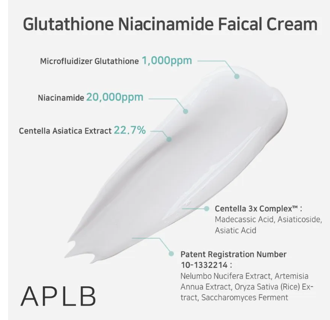 APLB Glutathione + Niacinamide Cream – Brightening & Glow Moisturiser