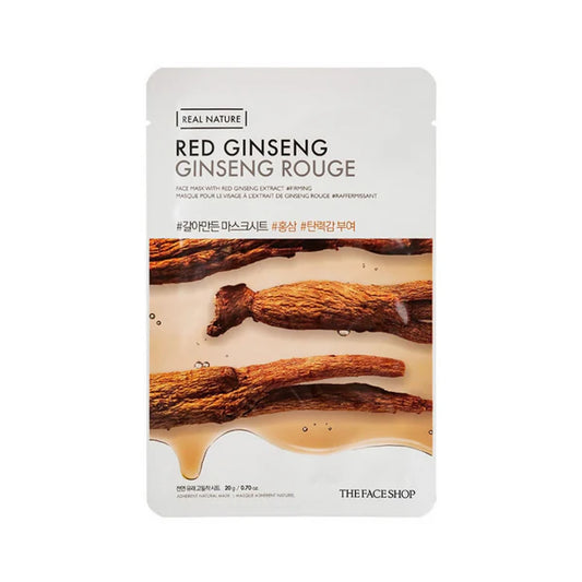 THE FACE SHOP Real Natural Face Mask – Red Ginseng 1pcs